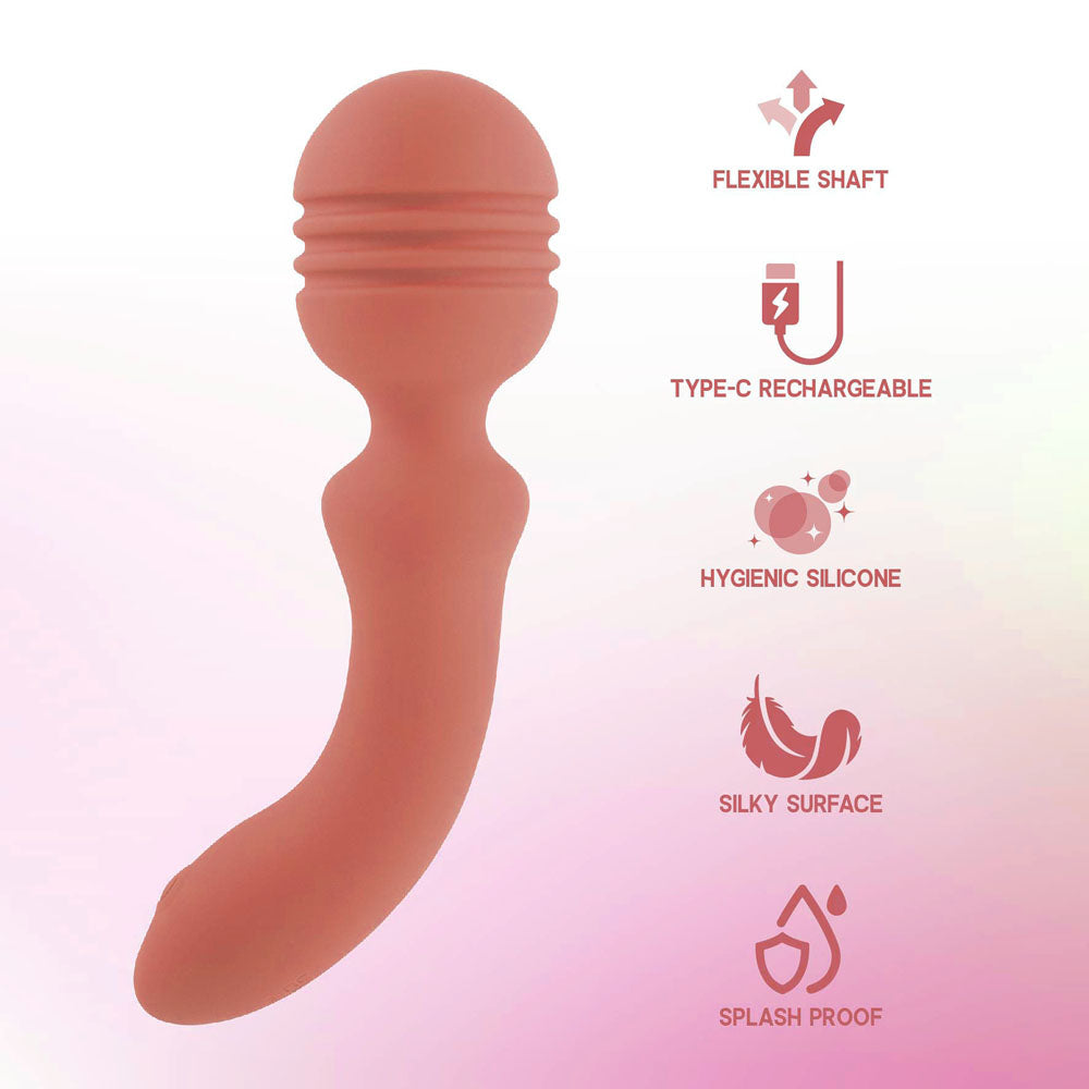 Xciter Orange Orange 16.5 Cm Usb Rechargeable Massage Wand