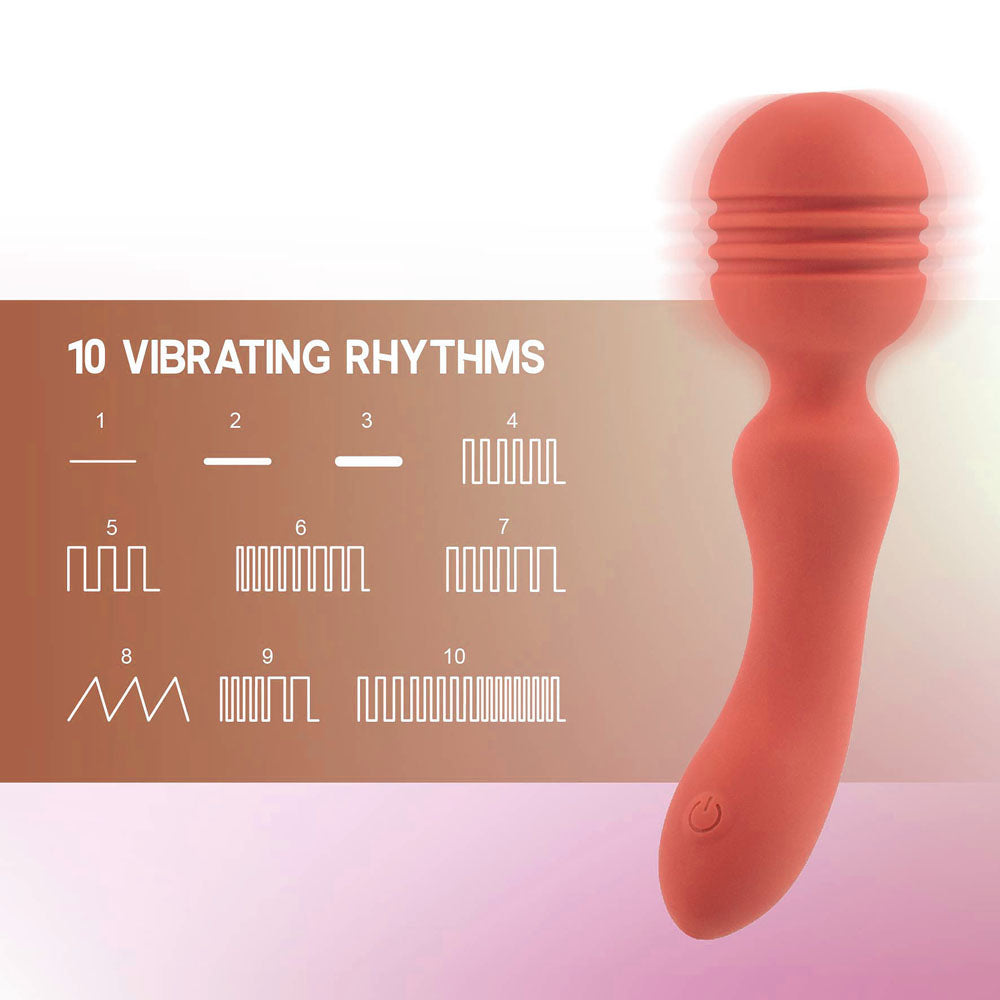 Xciter Orange Orange 16.5 Cm Usb Rechargeable Massage Wand