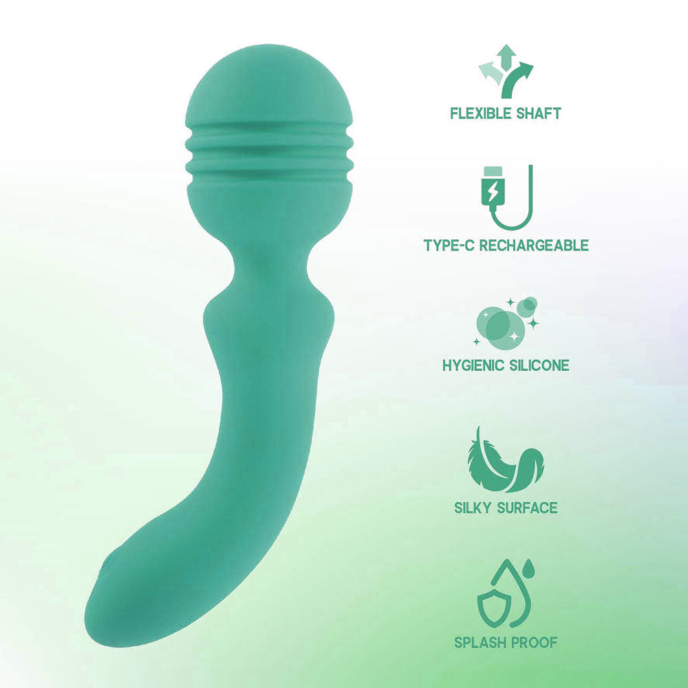 Xciter Teal Teal 16.5 Cm Usb Rechargeable Massage Wand