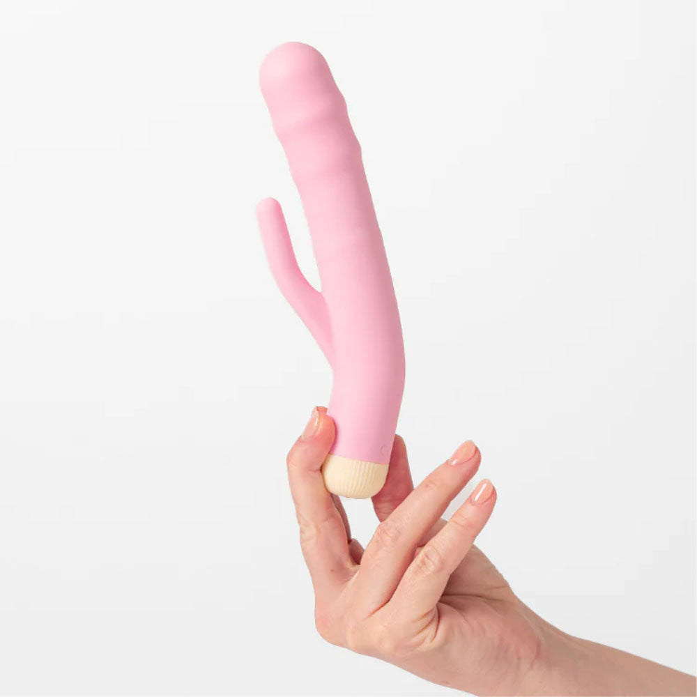 Girls Get Off Dee Dee Pink 19 Cm Usb Rechargeable Thrusting Rabbit Vibrator