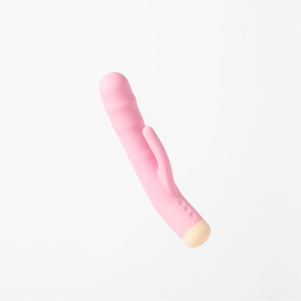 Girls Get Off Dee Dee Pink 19 Cm Usb Rechargeable Thrusting Rabbit Vibrator