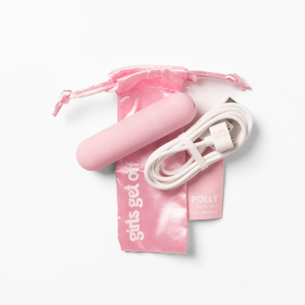 Girls Get Off Polly Pink 6.3 Cm Usb Rechargeable Bullet