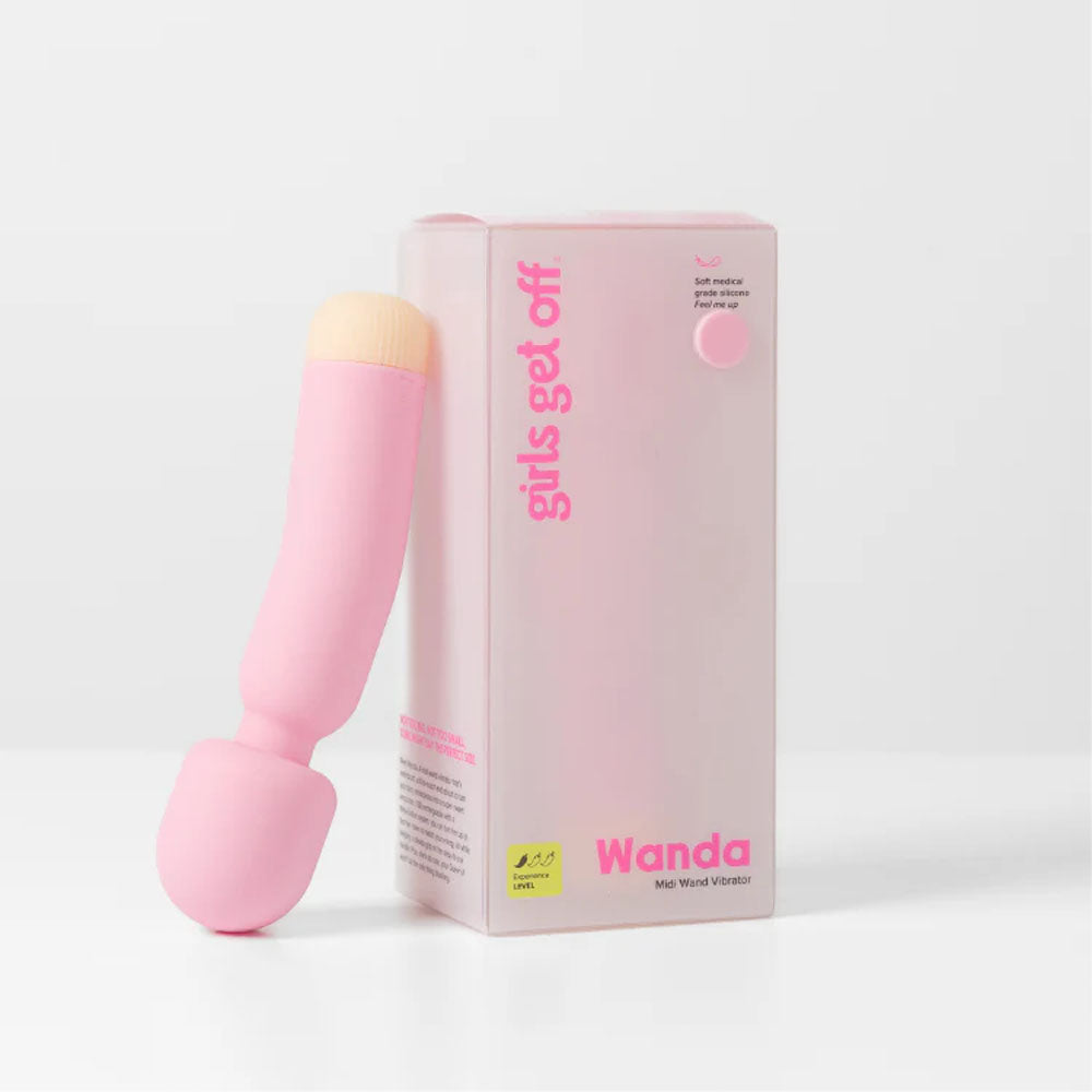 Girls Get Off Wanda Pink 16.8 Cm Usb Rechargeable Massage Wand
