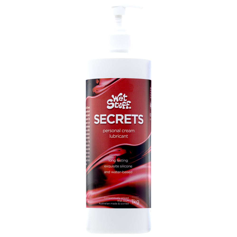Wet Stuff Secrets 1kg Bottle Hybrid Lubricant 1 Kg Pump Bottle