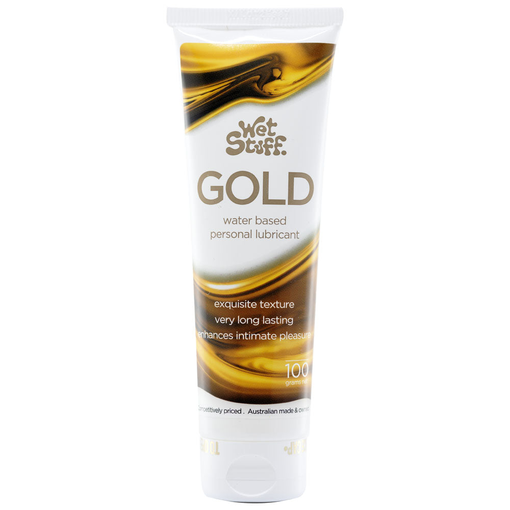 Wet Stuff Gold 100g Tube Water Based Lubricant 100 Gram Tube