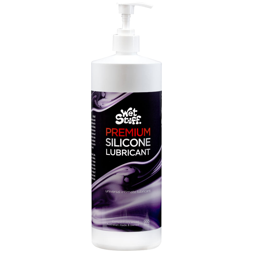Wet Stuff Premium 990g Pump Top Silicone Lubricant 990 Gram Bottle