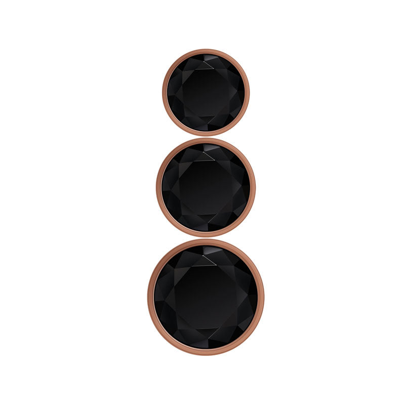 Gender X Gold Digger Set Rose Gold Metallic Butt Plugs Set Of 3 Sizes