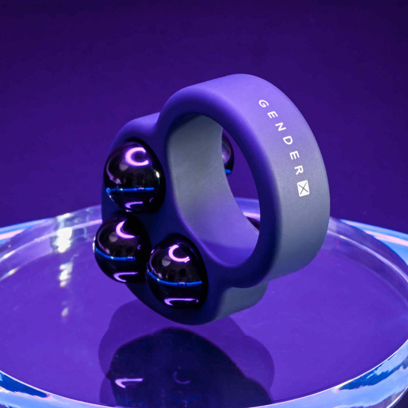 Gender X Workout Ring Black Weighted Cock Ring