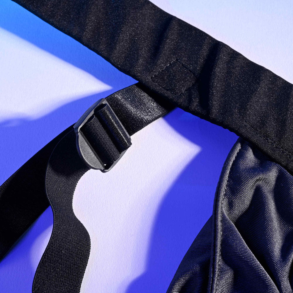 Gender X Double Rider Black Adjustable Strap On Harness (No Probe Included)