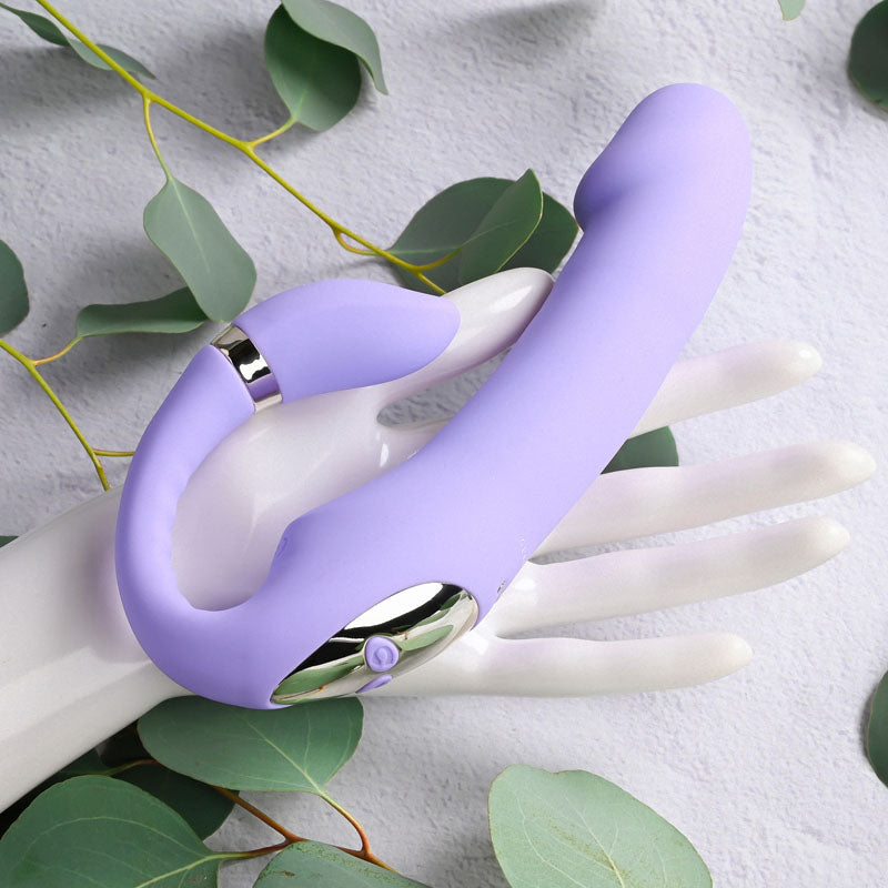 Gender X Orgasmic Orchid Lilac 19 Cm Usb Rechargeable Strapless Strap On
