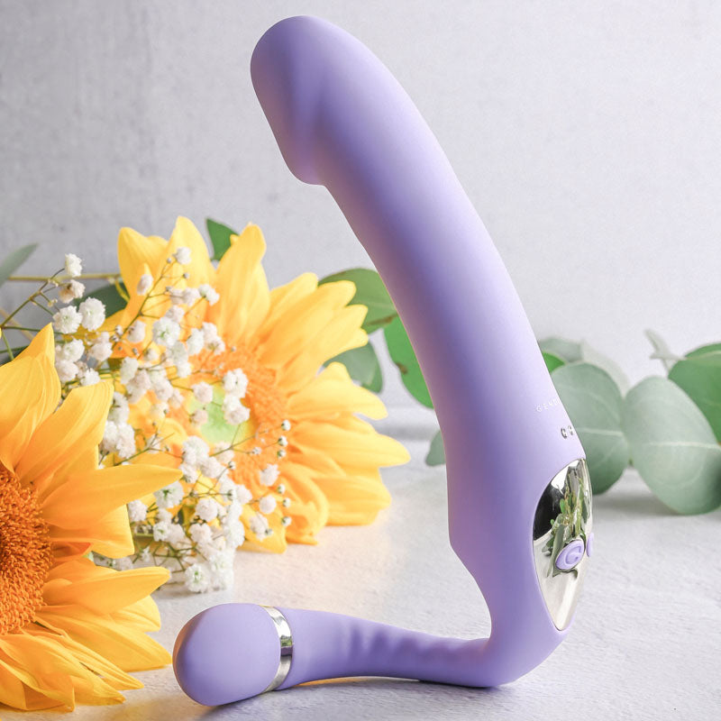 Gender X Orgasmic Orchid Lilac 19 Cm Usb Rechargeable Strapless Strap On
