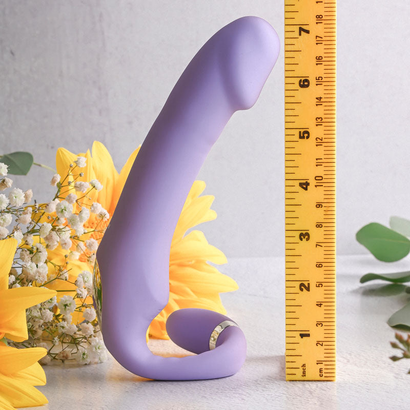 Gender X Orgasmic Orchid Lilac 19 Cm Usb Rechargeable Strapless Strap On