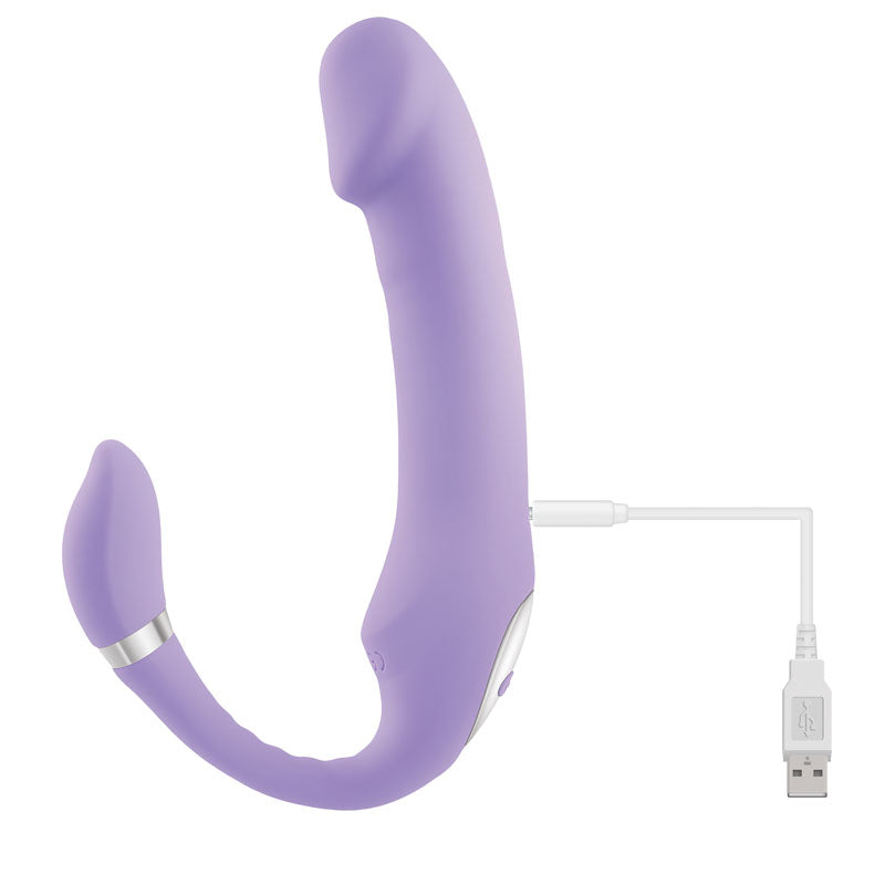 Gender X Orgasmic Orchid Lilac 19 Cm Usb Rechargeable Strapless Strap On