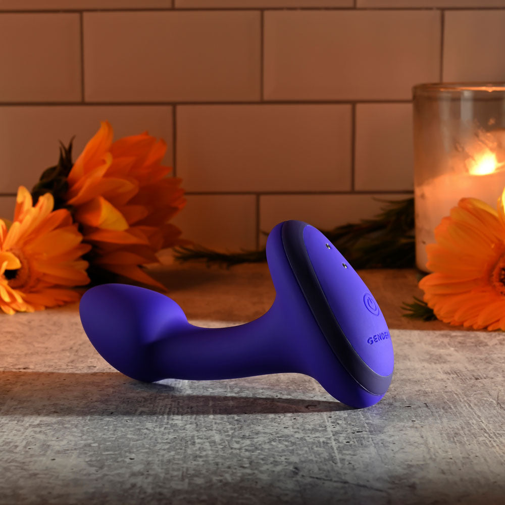 Gender X Anybodys Plug Blue 11.4 Cm Usb Rechargeable Vibrating Butt Plug