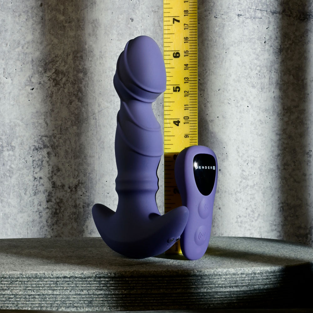 Gender X Ring It Purple 16.5 Cm Usb Rechargeable Vibrator With Wireless Remote