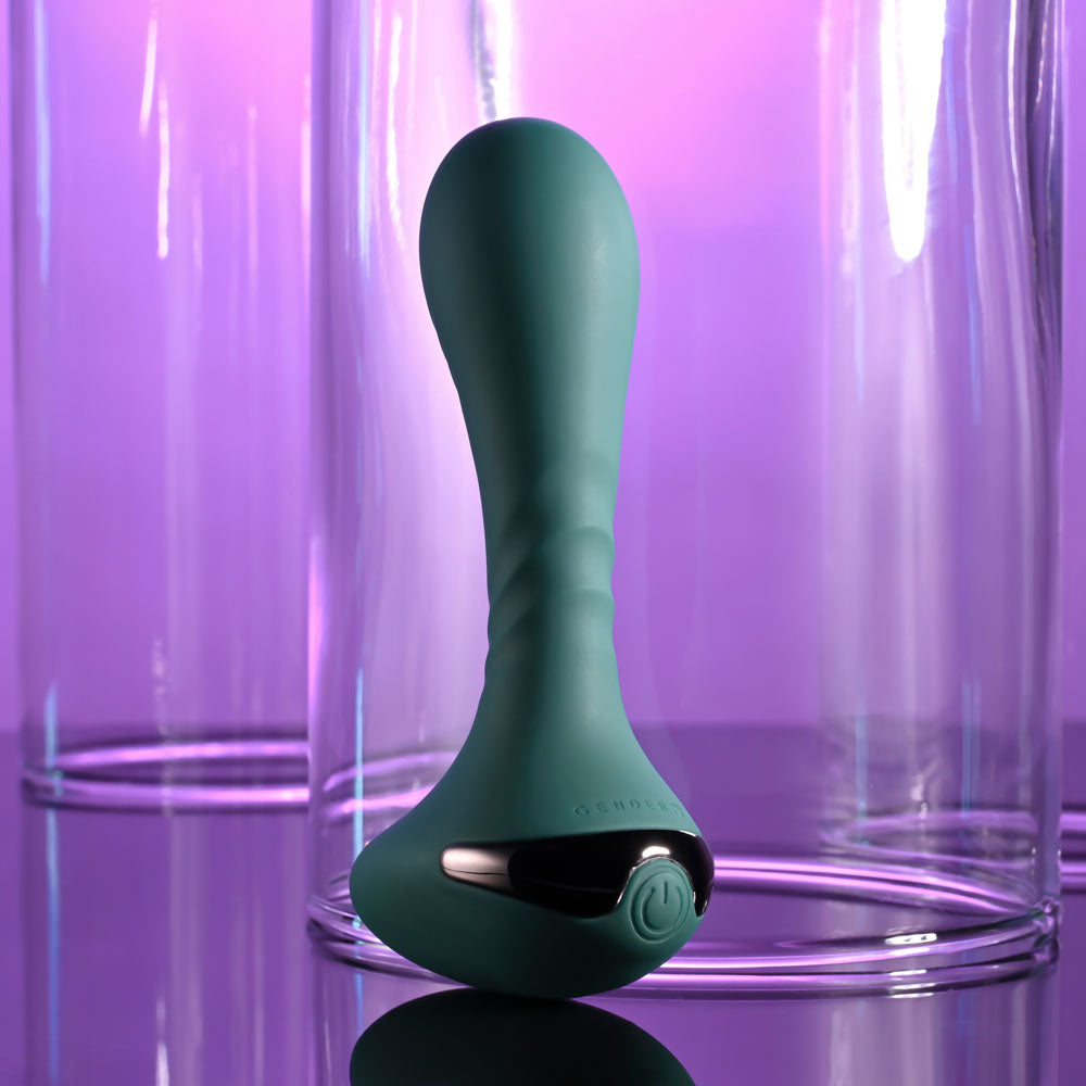 Gender X Goes Anywhere Green 12.4 Cm Usb Rechargeable Vibrator