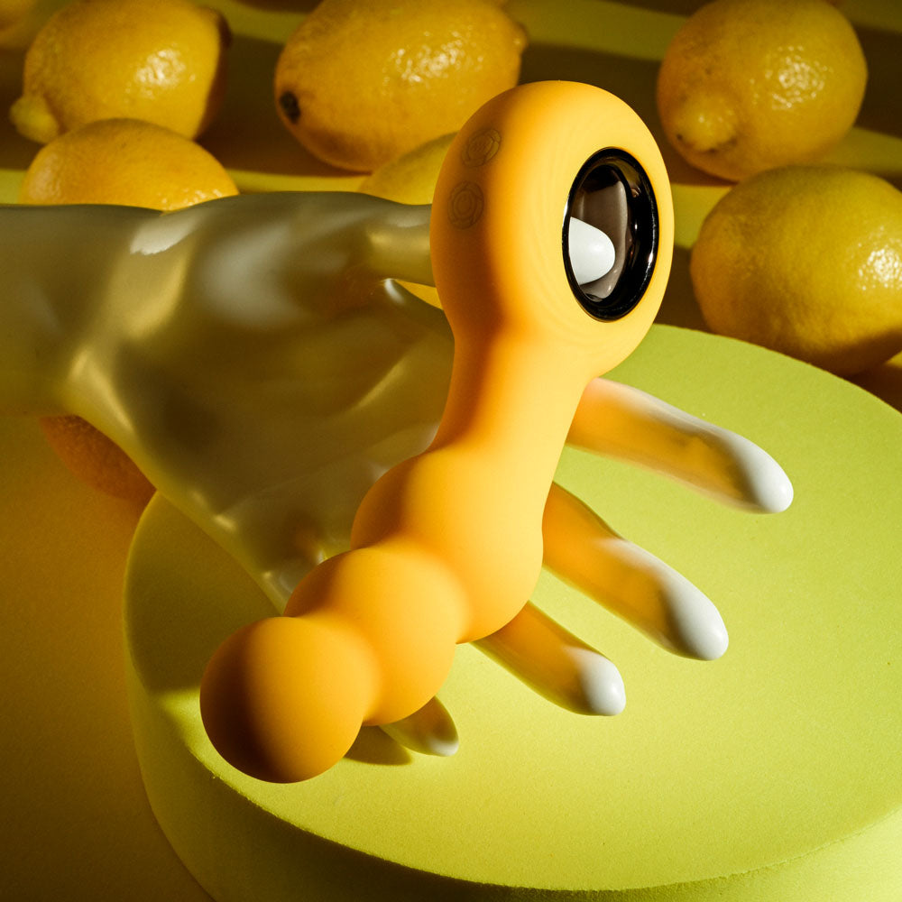 Gender X Bumble Yellow 14.9 Cm Usb Rechargeable Butt Plug