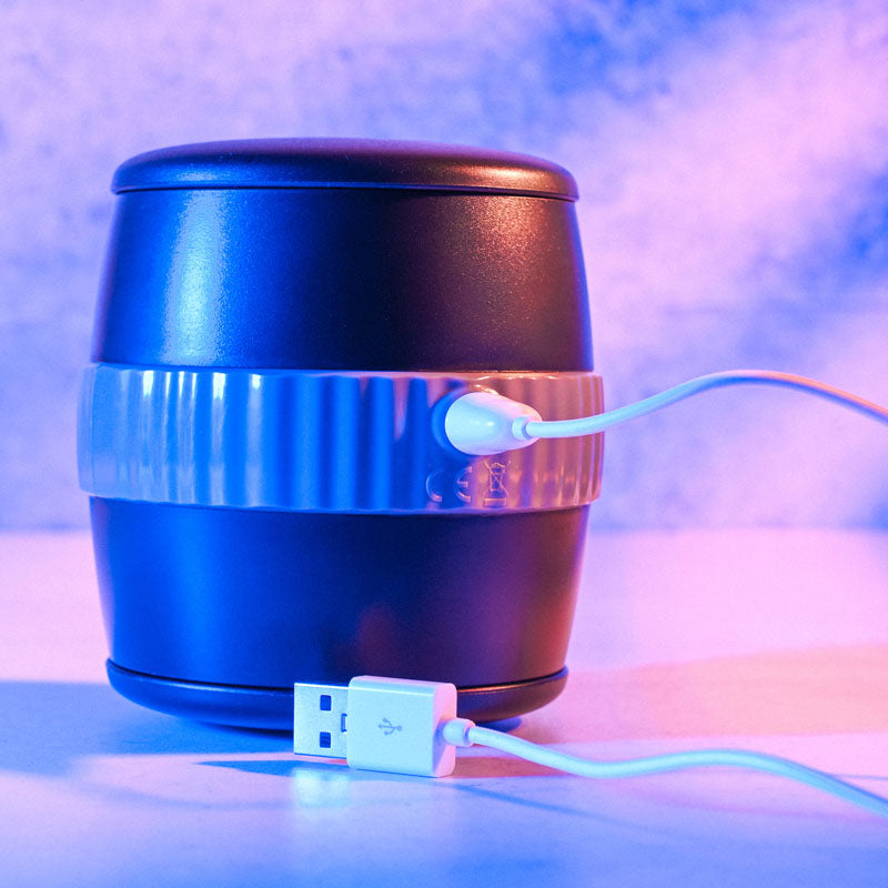 Gender X Barrel Of Fun Black Usb Rechargeable Stroker