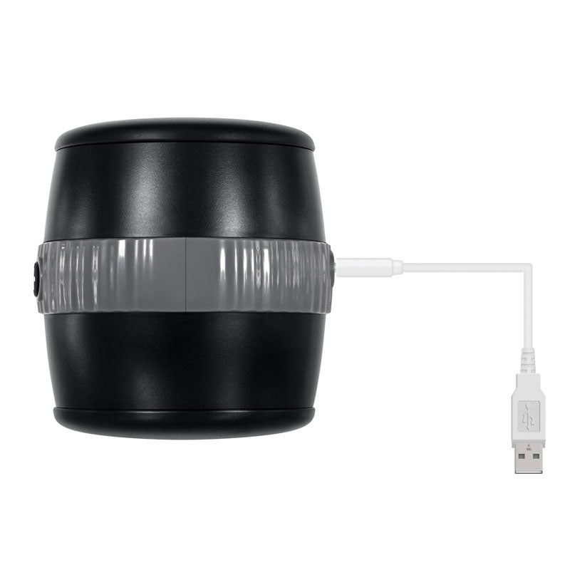 Gender X Barrel Of Fun Black Usb Rechargeable Stroker