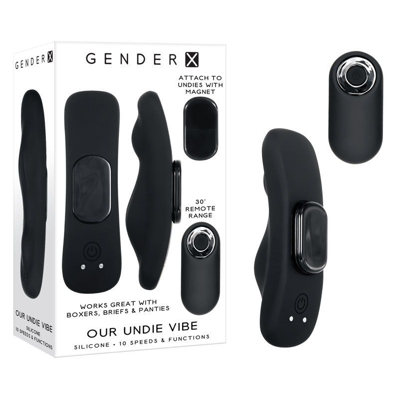 Gender X Our Undie Vibe Black Usb Rechargeable Panty Vibe