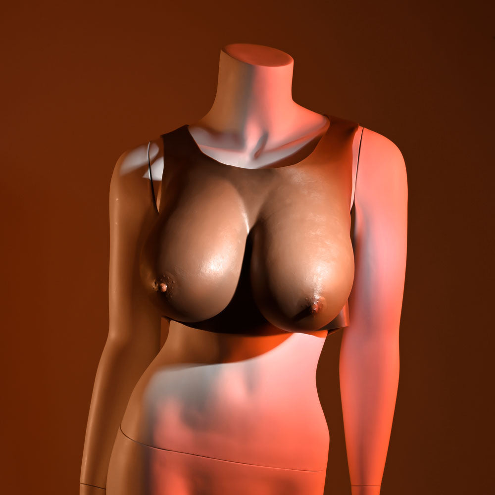 Gender X Undergarments Plate E Cup Dark Brown Wearable Breasts E Cup Size