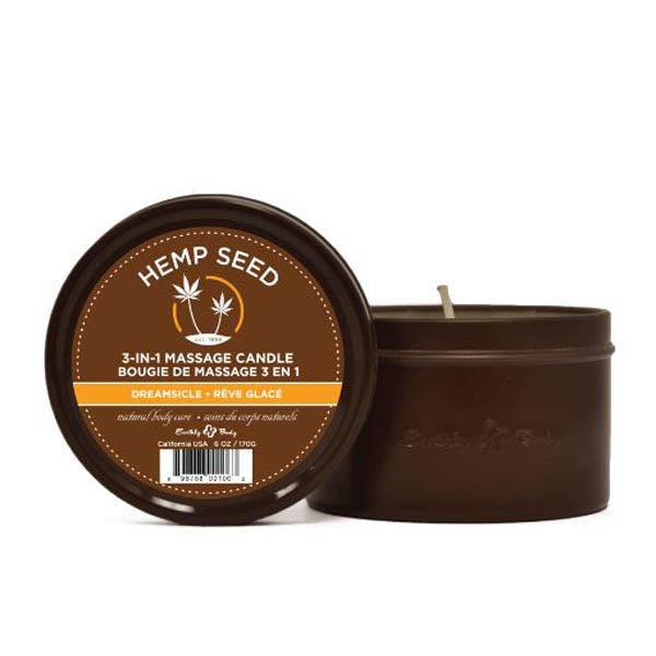 Hemp Seed 3 In 1 Massage Candle Dreamsicle (Tangerine & Plum) 170 G