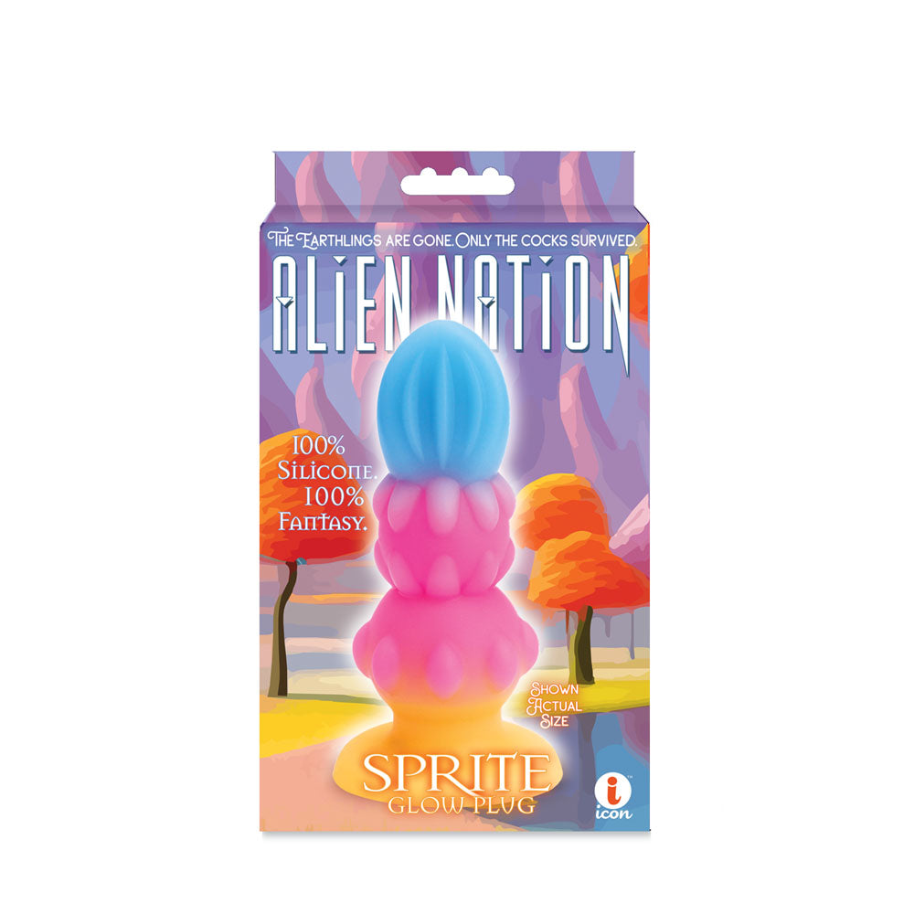 Alien Nation Sprite Glow In Dark Coloured 14 Cm Fantasy Anal Plug