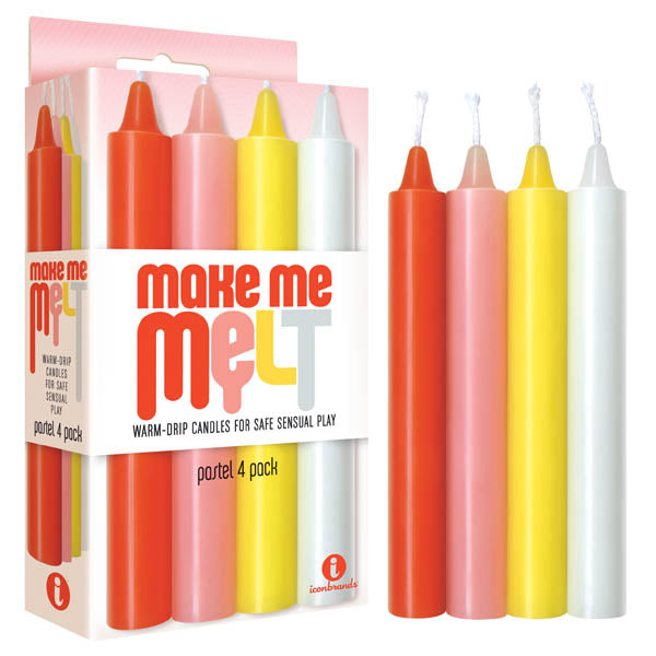 Make Me Melt Drip Candles Pastel Pastel Drip Candles 4 Pack