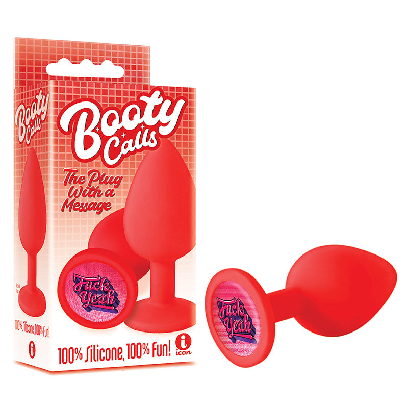 The 9's Booty Calls Fuck Yeah Red Butt Plug