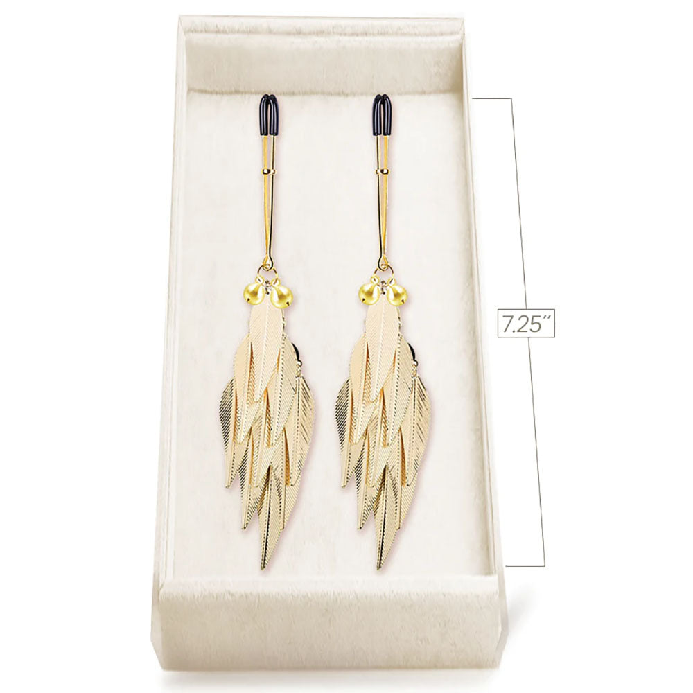 Couture Clip Golden Harvest Gold Nipple Clamps Set Of 2