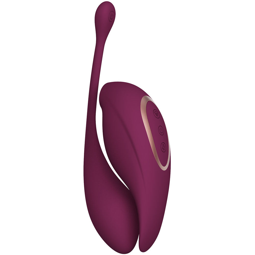 Twitch 2 Burgundy Burgundy Us Rechargeable Suction Vibrator With Remote Vibrating Egg