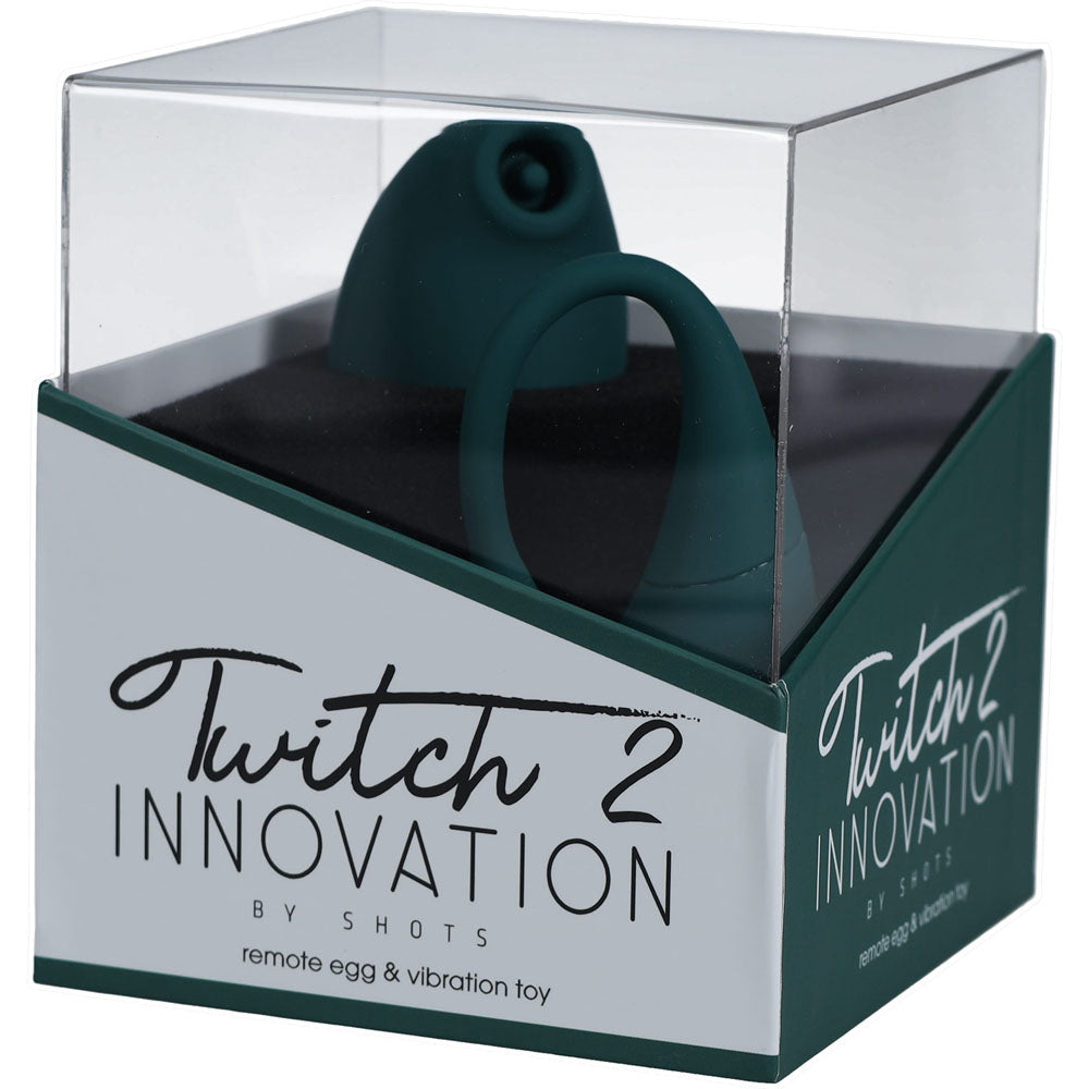 Twitch 2 Green Green Us Rechargeable Suction Vibrator With Remote Vibrating Egg
