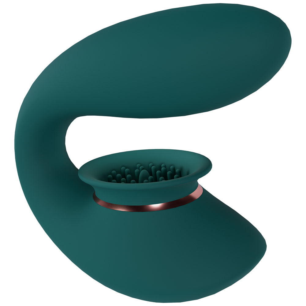 Twitch 3 Green Green Usb Rechargeable Suction Vibrator
