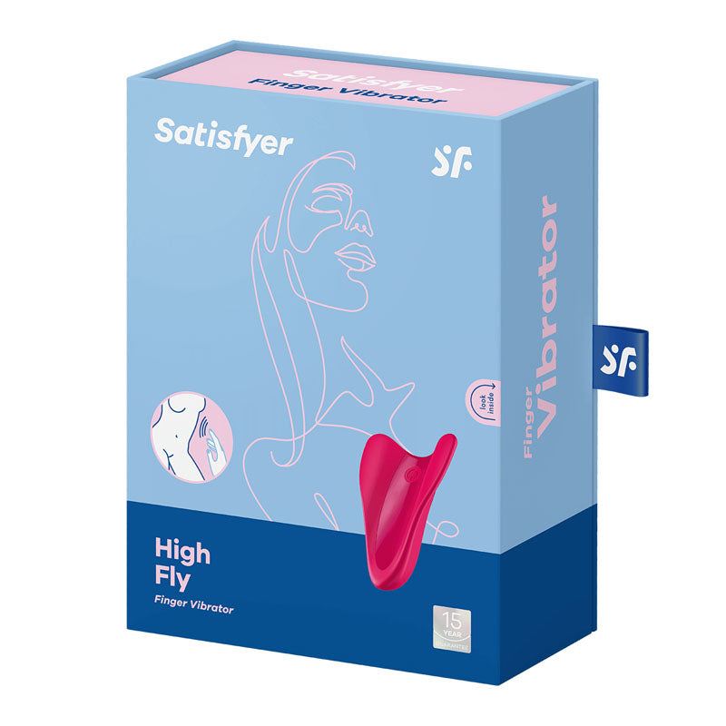 Satisfyer High Fly Red Usb Rechargeable Finger Stimulator