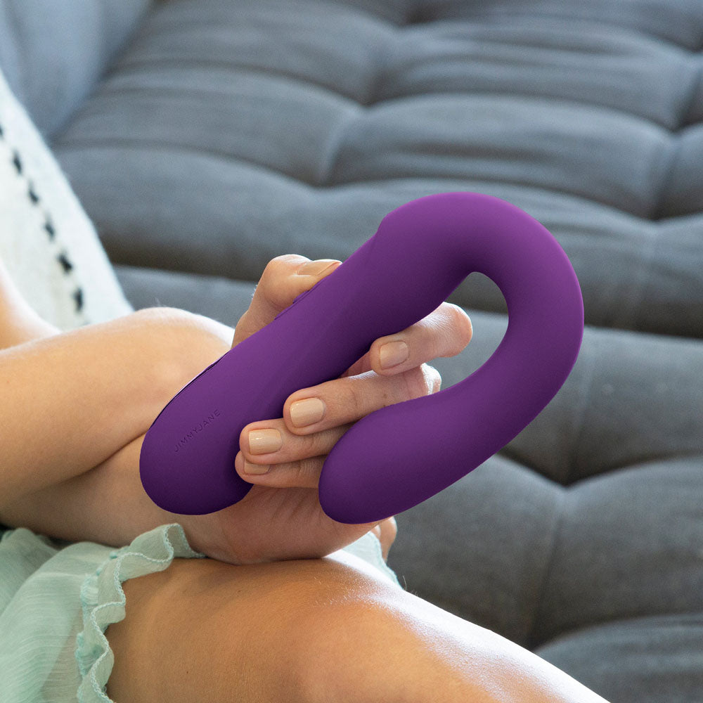 Jimmy Jane Reflexx Rabbit 1 Purple Usb Rechargeable Dual Vibrator
