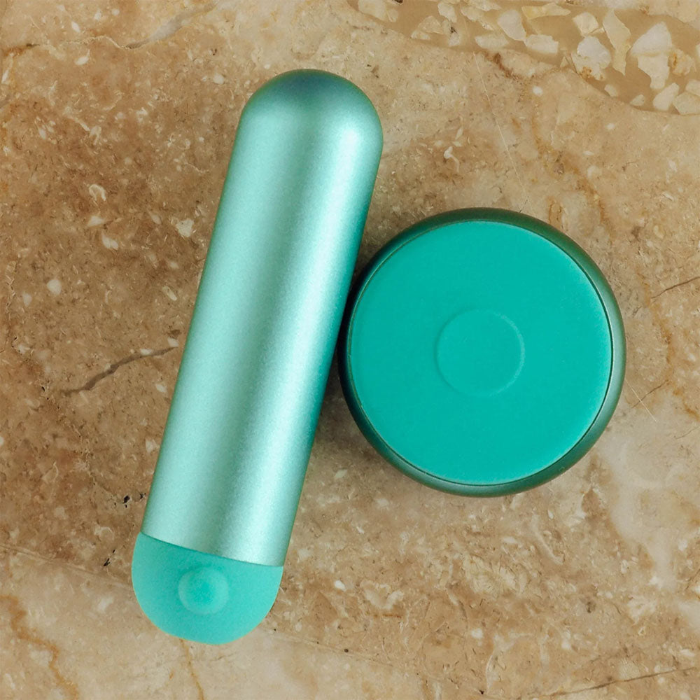 Jimmy Jane Mini Chroma Teal Teal 7.8 Cm Usb Rechargeable Bullet With Wireless Remote