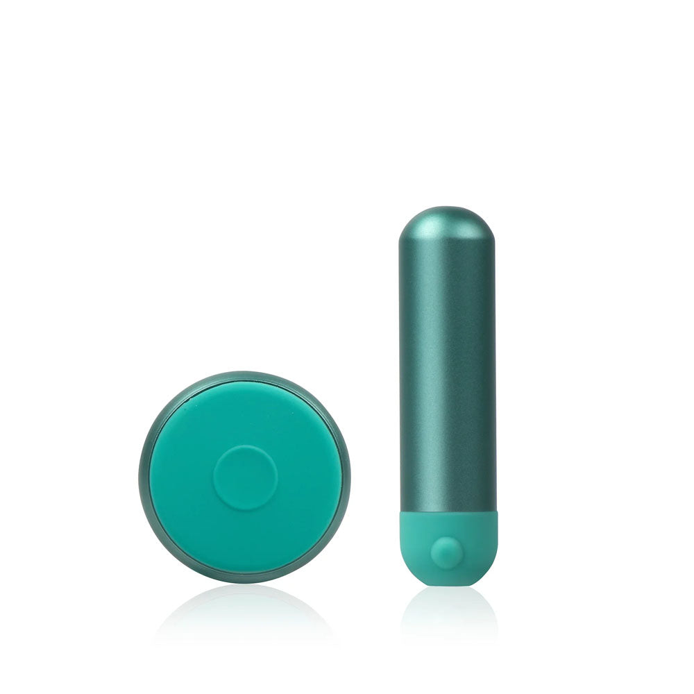 Jimmy Jane Mini Chroma Teal Teal 7.8 Cm Usb Rechargeable Bullet With Wireless Remote