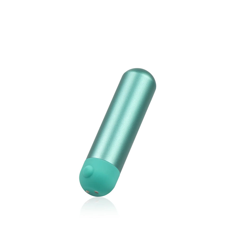 Jimmy Jane Mini Chroma Teal Teal 7.8 Cm Usb Rechargeable Bullet With Wireless Remote