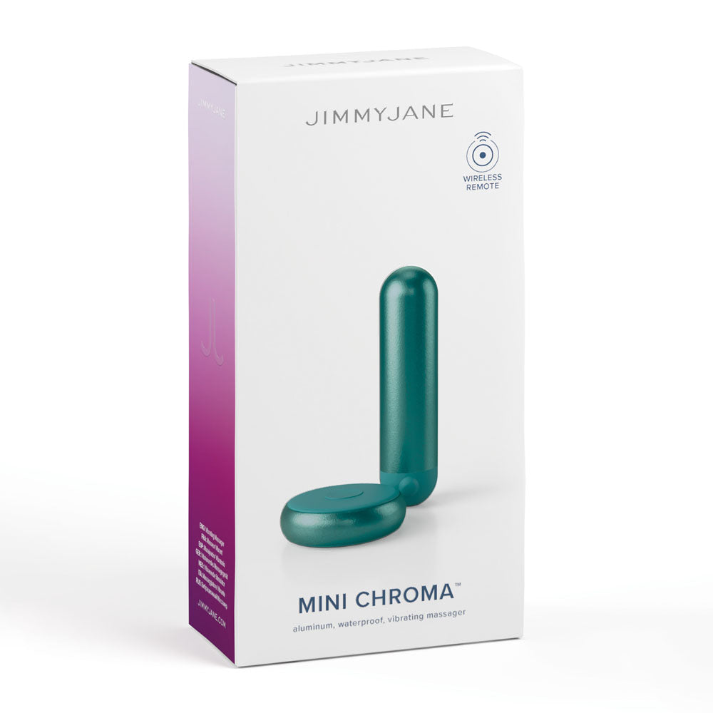 Jimmy Jane Mini Chroma Teal Teal 7.8 Cm Usb Rechargeable Bullet With Wireless Remote