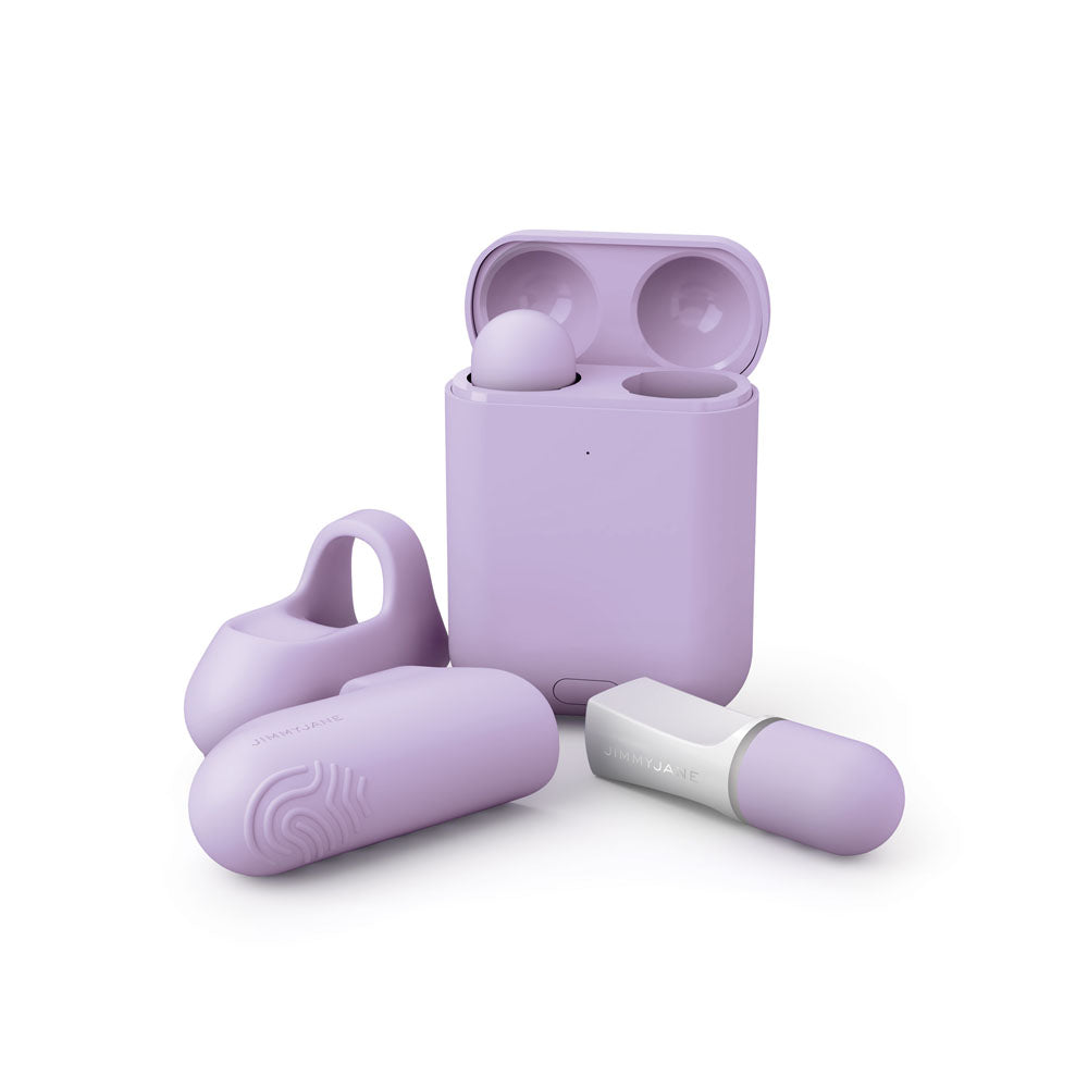 Jimmy Jane Hello Touch Pro Purple Vibrating Finger Stimulators With Charging Pod