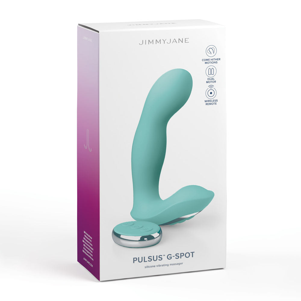 Jimmy Jane Pulsus G Spot Teal 15 Cm Usb Rechargeable Vibrator With Wireless Remote