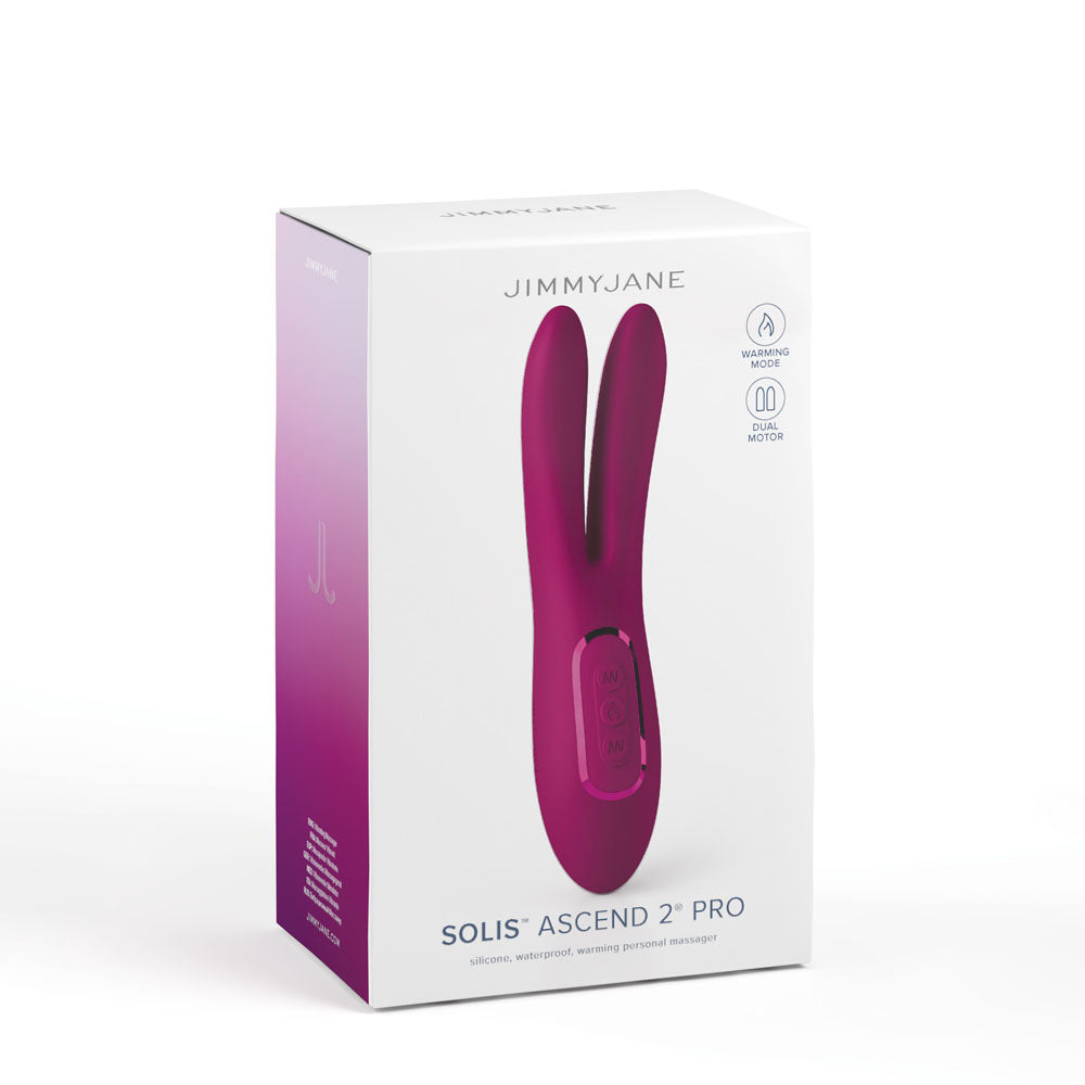 Jimmy Jane Solis Ascend 2 Pro Purple 16 Cm Usb Rechargeable Dual Tip Stimulator