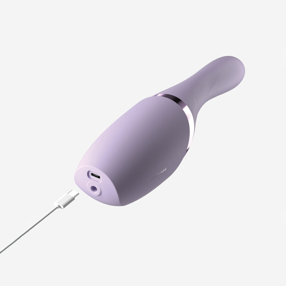 Jimmy Jane Hello Bang Purple 27 Cm Usb Rechargeable Warming & Thrusting Vibrator