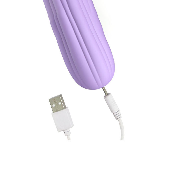 Adam & Eve Her Majesty Purple 29 Cm Usb Rechargeable Vibrating Massager Wand