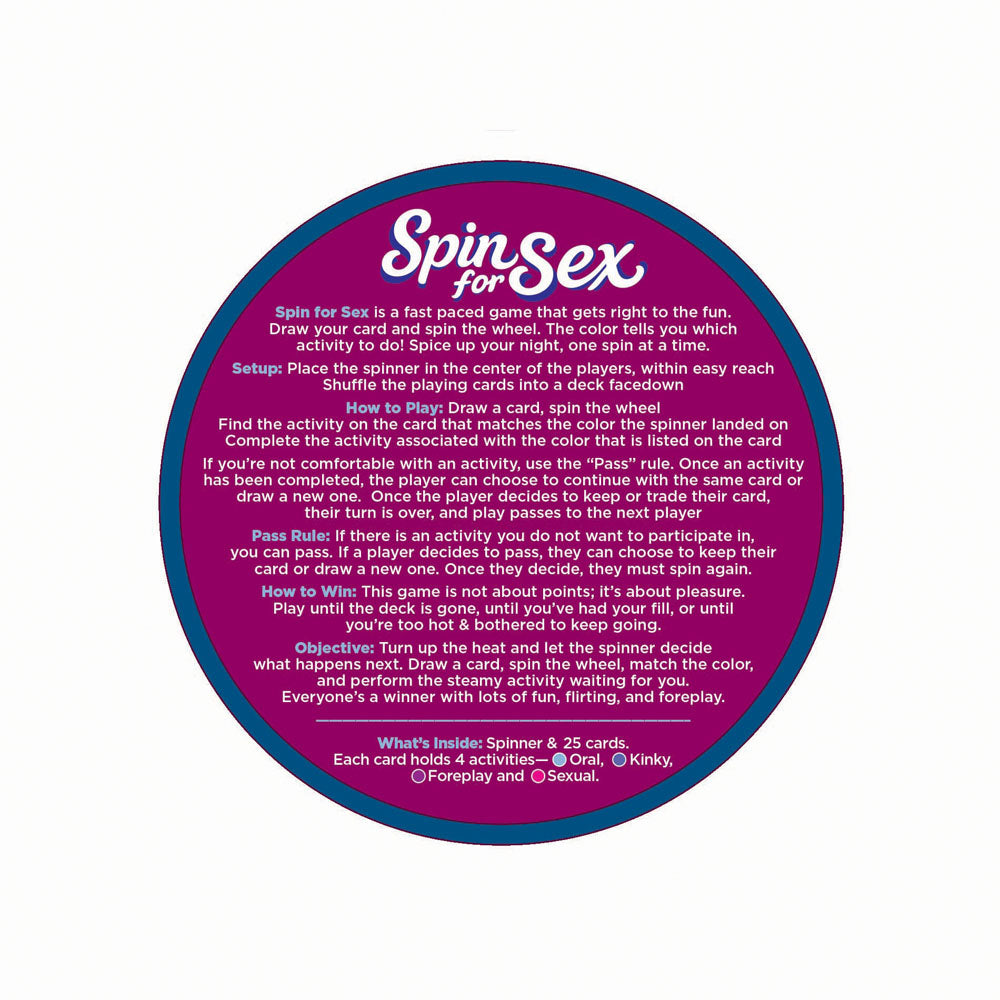 Spin For Sex Couples Game