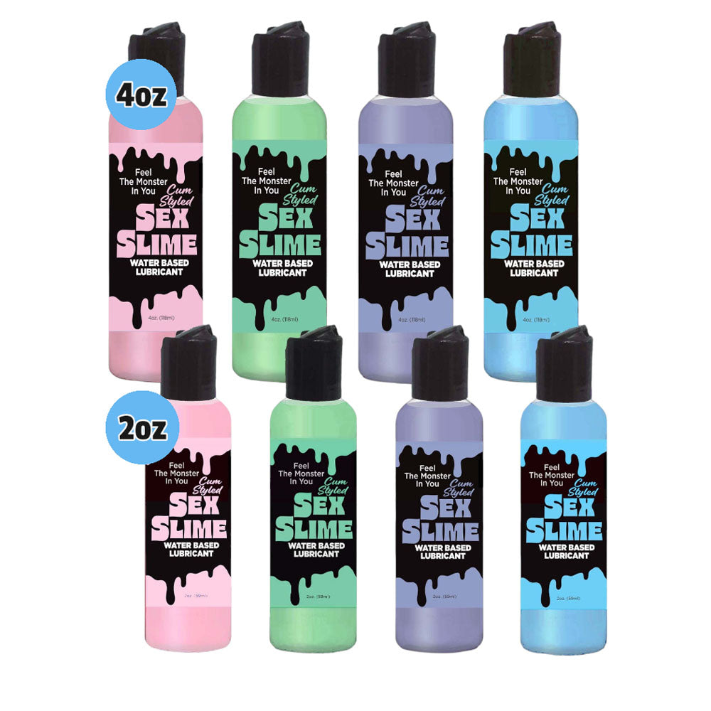 Sex Slime Cum Style Creature Lube Blue 60 Ml Blue Cum Style Water Based Lubricant 60 Ml Bottle