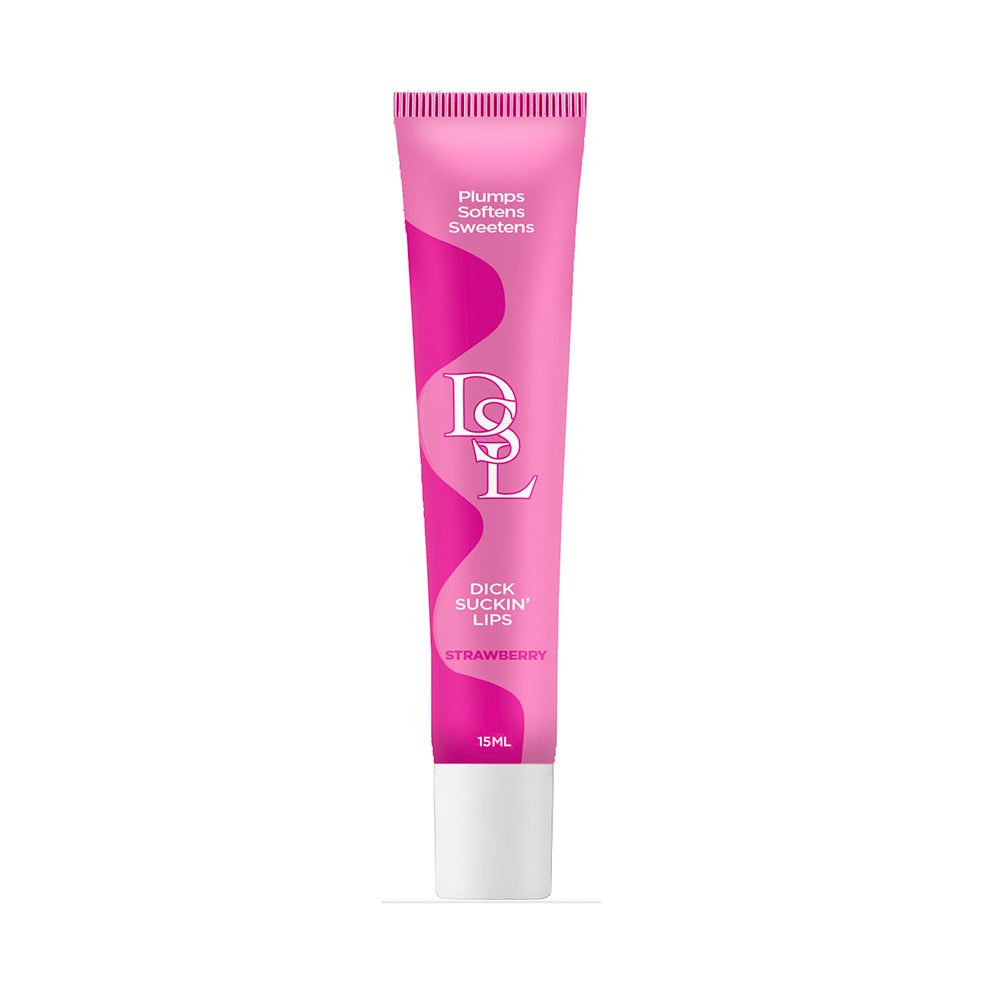 Dsl Dick Sucking Lips Strawberry Strawberry Flavoured Lip Plumper 15 Ml Tube