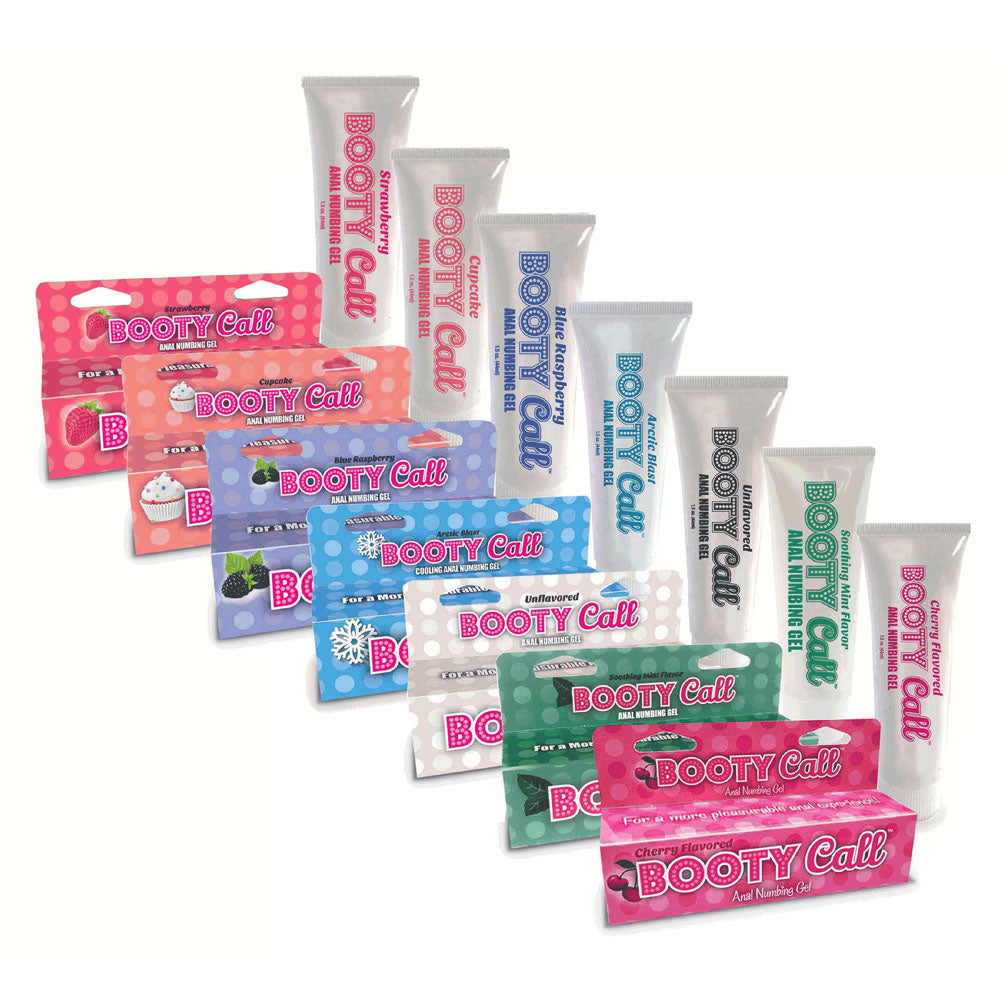 Booty Call Anal Numbing Gel Strawberry Flavoured Anal Numbing Gel 44 Ml (1.5 Oz) Tube