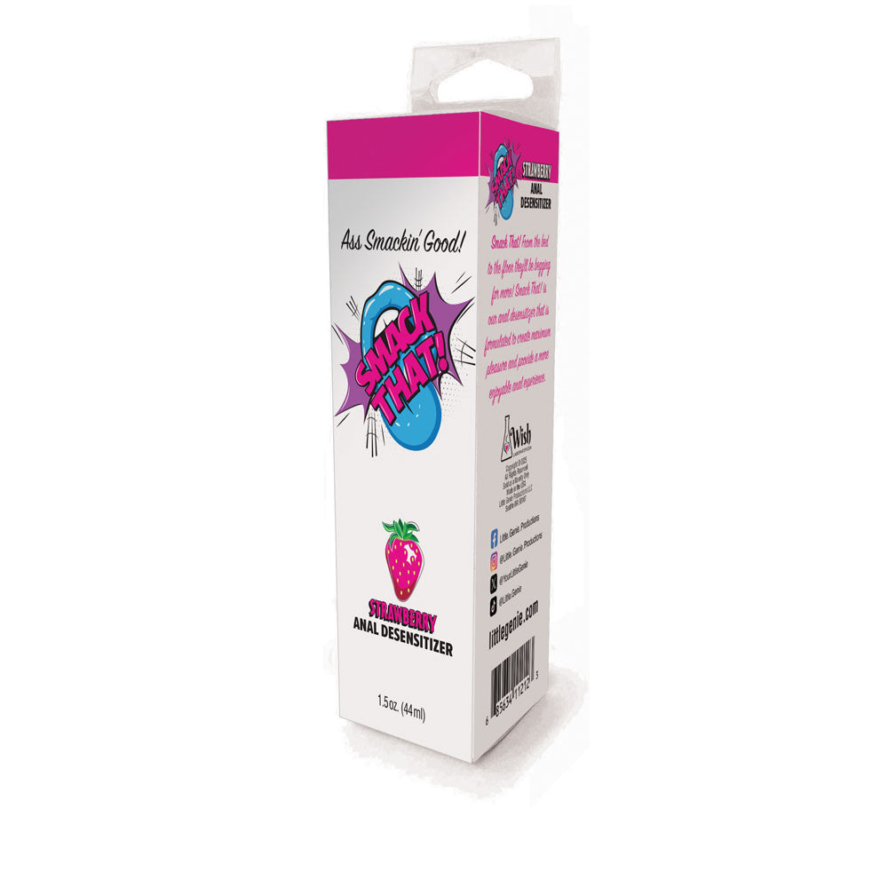 Smack That! Anal Desensitiser Strawberry Strawberry Flavoured Anal Desensitiser 44 Ml Tube