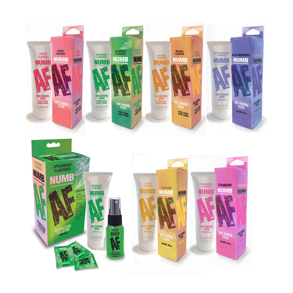 Numb Af Blue Raspberry Blue Raspberry Flavoured Anal Numbing Cream 44 Ml Tube